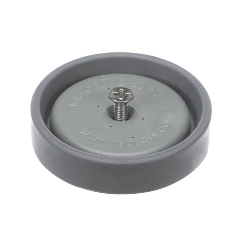 Spray Face, Bumper, And Screw Repair Kit In Grey For Commercial Sprayers, Built Tough With Rubber And Thermoplastic Construction, Model B-24K B-0107 Replacement Parts Pack For Valve Repair showing a round grey spray face with centered screw.
