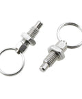Heavy Duty M6 Stainless Steel Spring Indexing Plunger With Pull Ring Quick Release for robust workshop clamps and jigs.