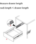 Installation guide for Heavy Duty Soft Close Drawer Slides Set Of 2 Full Extension Ball Bearing Steel Runners 16 Inch 40cm