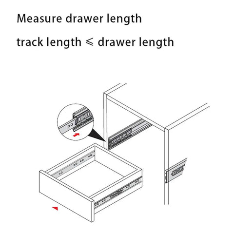 Installation guide for Heavy Duty Soft Close Drawer Slides Set Of 2 Full Extension Ball Bearing Steel Runners 16 Inch 40cm