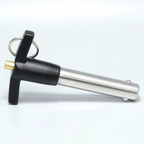 Marine Grade Stainless Steel Ball Lock Pins Quick Release Indexing Spring Positioning Safety Dowels 5/8 By 4 Inch Long side view