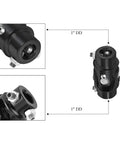 1 Inch Universal Steering Shaft U Joint Black Stainless Steel Beefy Heavy Duty U Joint With Corrosion Resistant Finish Enhanced Attachment Fasteners For Superior Grip And Safer Longer Lasting Steering Linkage, 1" DD ends