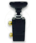 BAV015 4 Way 3 Position Manual Air Valve With Five 1 Quarter Inch NPT Ports For Tailgates, Air Compression, Pneumatics And Dump Body Hardware