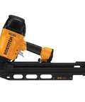 Badass Pneumatic Framing Nailer Firing Round Head Nails From One Point Five To Three Point Five Inches with magnesium body.