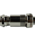 Side view of 7-Pin Proportional Valve Single Connector, Metal Housing IP67 Sealed, RoHS Certified, DIN EN175 201-804 Pin Layout