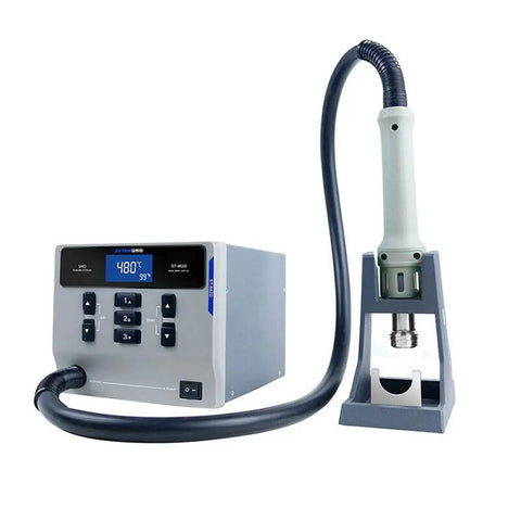 Pro Grade 1000W Soldering Station With Hot Air Rework System For Phone PCB Repair with display and hot air gun bracket