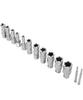 All Purpose Rugged 13 Pc Hss Annular Cutter Set 1 Inch Cut Depth Mag Drill Bits Kit For Magnetic Drill Press Pro Grade, showing cutting tools.