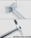 Galvanized steel detail of Portable Planer Knife Setting Gauge Jig for Delta 12 Inch Planers 22-540 TP300 Pro Grade Precision