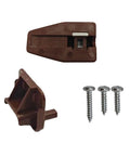 Five Piece Drawer Slides With Metal Backing And Screws, center mount track guides and glides for dressers and nightstands detail