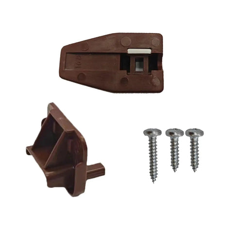 Five Piece Drawer Slides With Metal Backing And Screws, center mount track guides and glides for dressers and nightstands detail