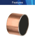 Rock Solid Three Pack Sleeve Bearings Thirty Five Millimeter Inner Bore By Thirty Nine Millimeter Outer Diameter By Twenty Five Millimeter Length Smooth Sliding Plain Oilless Bushings Built Tough For Easy Motor Repair Jobs - close-up of bronze sleeve bearing.