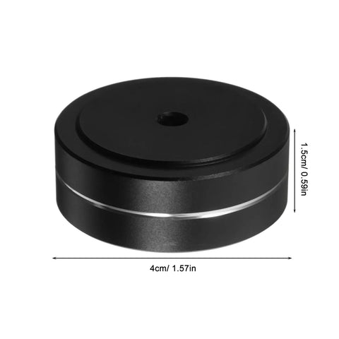 Aluminum Speaker Isolation Pads for Durable Vibration Control and Noise Reduction Slip Resistant Foot Mats for CD Players 4cm x 1.5cm