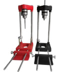 Woodworking Drill Guide Kit Adjustable Locator With Hole Puncher Positioner For Wood Portable Drill Press Jig with red and black frames