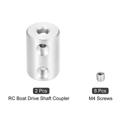 Rigid Screw Coupling For 3D Printers 3mm To 4mm Shaft Connector L18mm D12mm Steel Joint with M4 screws