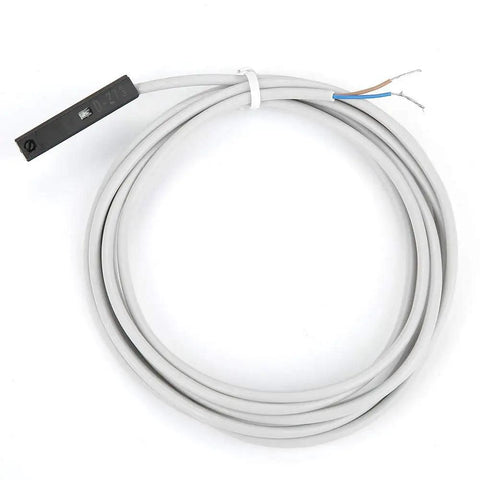 Inductive Proximity Sensor For Pneumatic Cylinders 2 Pack 5 to 240V DC or AC Compatible With CY3B MLGP CY1R D-Z73 shown in coiled position.