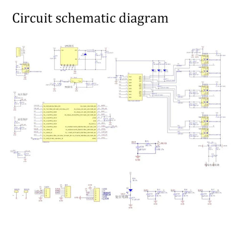 Circuit schematic for Beast Three Phase DC Brushless Motor Controller 1600W PWM Driver Board with FOC Development