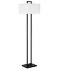 Tall Brass Table Lamp With White Fabric Shade For Modern Living Rooms And Nightstands, Sleek Contemporary Decor