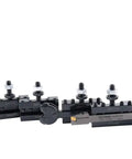 11 Piece AXA Wedge Type Quick Change Lathe Tool Post Set for 6 to 12 Inch Swing Includes Cutoff and Grooving Tools