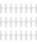 Nylon Nail Drive Anchors Mushroom Type One Hundred Pack White Diameter One Quarter Inch And Expansion Three Quarter Inch