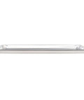 Side view of Commercial Grade Aluminum Sheet Pan With Large Flat Baking Surface Two Thirds Size 18 Gauge Reinforced Rim Closed Bead