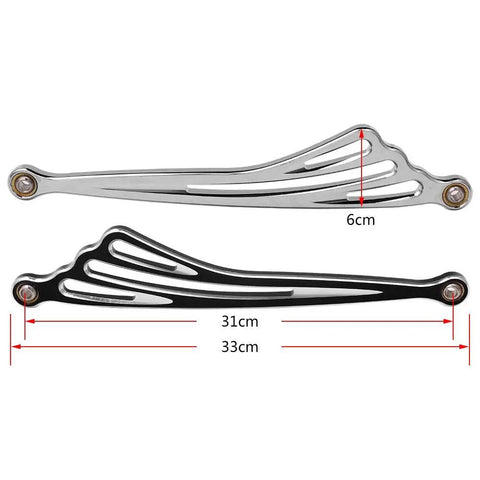 Black CNC Gear Wing Shift Linkage Shifter For Harley Touring Bikes 1980 To 2019 Fits Electra Glide Road Glide Street Glide Road King Softail Dyna Wide Glide Trike, 31cm