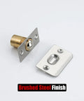 Stainless Steel Closet Door Ball Catch Hardware Kit With Adjustable Ball And Strike Plate Brushed Satin Finish 2 Pack