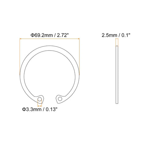 Premium 304 Stainless Steel Internal Retaining Ring Circlips Snap Rings C Clips For Grooved Shafts And Studs Built Different With Tough As Nails Grip And Zero Hassle Installation