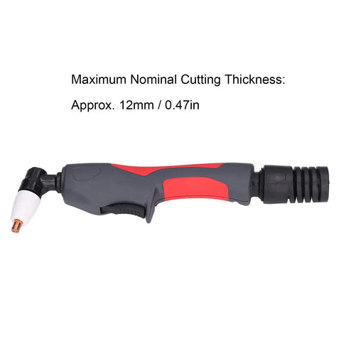 PT31 Plasma Torch Head With Anti Slip ABS Handle For Cut 50 Cutting Machines showing copper nozzle and cutting thickness