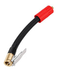 Grab This 16 Cm M6 External Thread Tire Inflator Extension Hose Features Quick Connect Air Chuck Tool Built For Car Motorcycle Bike Tires Perfect For Tight Areas Allowing Easy Inflation Access Without Hassle Helping You Keep Wheels Running Slick Daily. 16cm silicone steel hose with air chuck clip