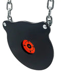 AR500 Steel Target Bullseye Gong 10 Inch Diameter 3/8 Inch Thick With Self Resetting Center Tone Spring