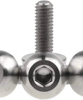 Premium 6 Pack Titanium Bolt Set Round Head Socket Cap Screws M6x17mm Size Rust Proof Aircraft Grade Hardware Fasteners close-up.