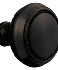 Solid Brass Rose Cabinet Knob 2.4 Inch Square Door Hardware For Cabinets And Doors, Classic Estate Style, black finish
