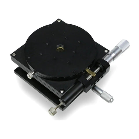 ZR125 Motorized Rotary Positioning Stage With Manual Fine Adjustment And Lifting Rotary Fine Adjustment Table Pro Grade