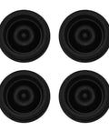 4-pack SUNCARACCL trailer hub cap rubber plugs, fits 1.98-inch dust caps, black