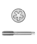 One Half Inch Twenty Eight UNEF Tap And Die Set HSS Right Hand Threading Tool Kit With Round Die And Plug Tap For Metal Machining