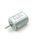 FF-130SH-14230 Mini 130 DC Motor 3V-12V 6V 7500RPM, micro motor with a 2mm shaft, ideal for robotics and RC cars, front view