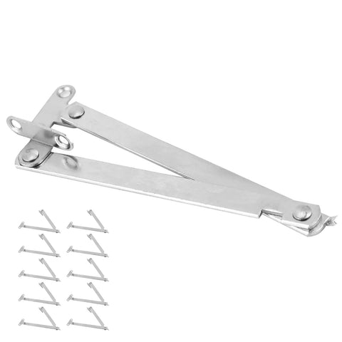 Adjustable Cabinet Lift Up Strut Kit With Quiet Lid Stay For Kitchen Cabinets And High Cupboards Metal Support Hinge 10 Piece Set