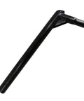 Beefy Steel BMX Seat Post 25.4mm Diameter, 350mm Length, Built Tough For Street And Park Rides, shown in black finish.