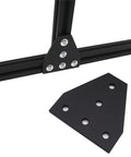 10 Pack T Shape Five Hole Corner Joint Plates for 20x20 Aluminum Extrusion 2020 Series installed on slot 6mm rail