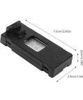 Five Pack 3.7V 1800mAh Drone Batteries With Five In One Charging Cable For E88 E88Pro LsE525 E525 Pro Long Lasting Power dimensions shown