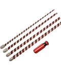 Pro Grade Reamer Tool Kit With Interchangeable Handle, 4 Sizes Small To XL, 14 Inch Length, 50 Grit Abrasive For Hand Reaming Or Drilling