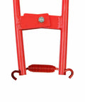Heavy Duty Truck Brake Spring Tool For Semi Trucks, Pro Grade Rockwell Drum Brake Spring Pliers, red handle close-up.