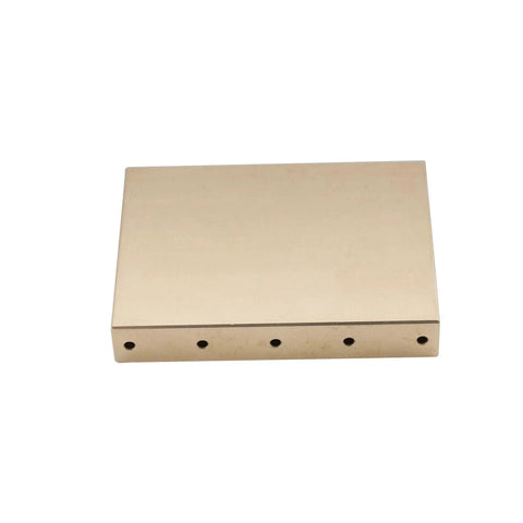 Solid Brass Tremolo Block 34mm Direct Fit For Floyd Rose Locking Tremolo Bridges On Original Series Guitars Beefy 6 And 7 String Setup Special Series 6-String 1000 Series 6-String Only Not For 7-String Models, 34mm block