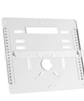 Rock Solid Router Table Insert Plate And Acrylic Trimming Machine Flip Plate For Heavy Duty Woodworking Projects With Knockout Precision And Zero Sweat Alignment Every Time, clear acrylic, 28x25cm, 8mm thick.