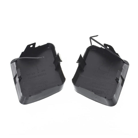 Two Piece Set Front Left And Right Bumper Tow Hook Eye Cover Caps Black Replacement For 2006 2007 RAV4 Direct Fit ABS Plastic Durable