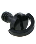 Close-up of a single Three Pack Stainless Steel D Ring Camera Screws One Quarter Inch Quick Release Tripod Nut For Cameras Straps