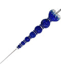 Blue crystal cake decorating scriber tool for fondant, lightweight with non-slip handle for detailing.