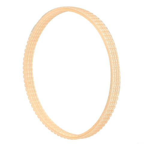 V Ribbed Drive Belt For 10-12 Inch Woodworking Band Saws Pro Grade PU Material Replacement Conveyor Belt 340mm Circumference And 10mm Wide Heavy Duty Motor Drive Accessory For Wood Cutting Machines, tan ribbed PU belt