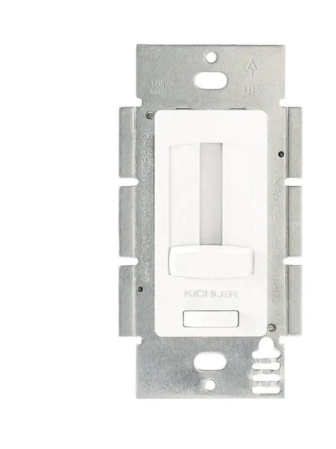 12V 60W LED Driver And Dimmer For Low Voltage Lighting, White Aluminum Housing, Dry Rated, Easy Install, DIY Friendly, Smooth Dimming, Sturdy Power Supply For LED Fixtures wall switch