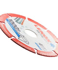 Side view of MetalMax 4 1/2 Inch Segmented Rim Diamond Cutting Wheel For Metal 7/8 Inch Arbor 13,200 Max RPM